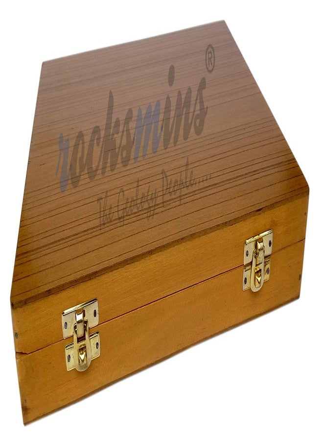 روكسمينز مجموعة روكسمنز RO20WB، 20 صخرة في صندوق خشبي متين. مجموعة من 20 عينة صخرية كبيرة الحجم، تشمل الصخور النارية والرسوبية والمتحولة. مجموعة ألعاب علمية جيولوجية مثالية لعلم المعادن وعلم الصخور. - Image 4